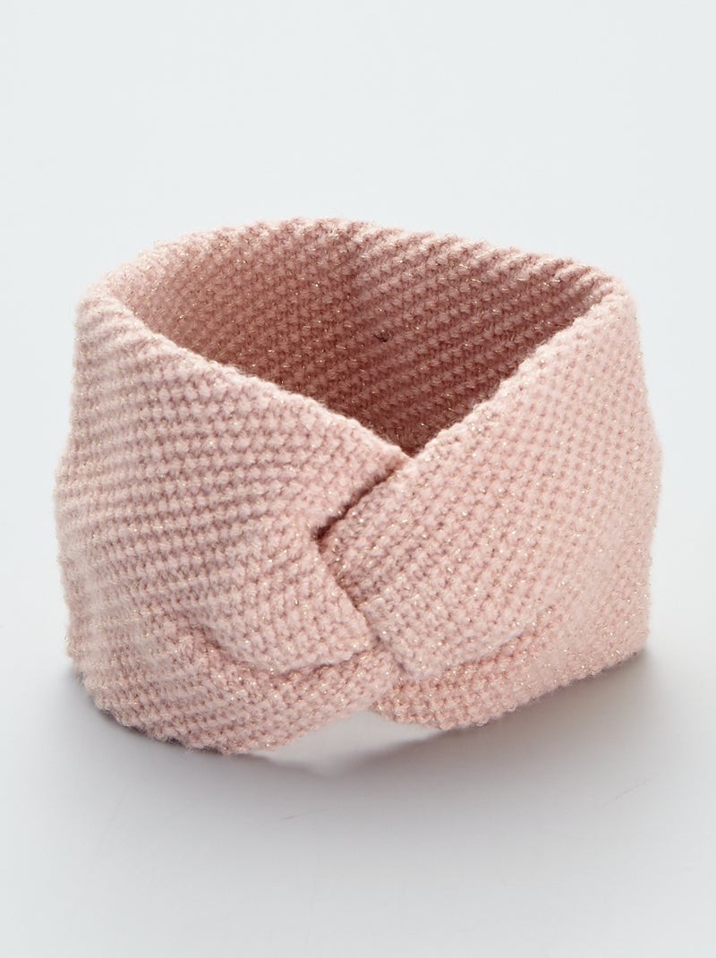 Bandeau effet nid d'abeille Rose - Kiabi