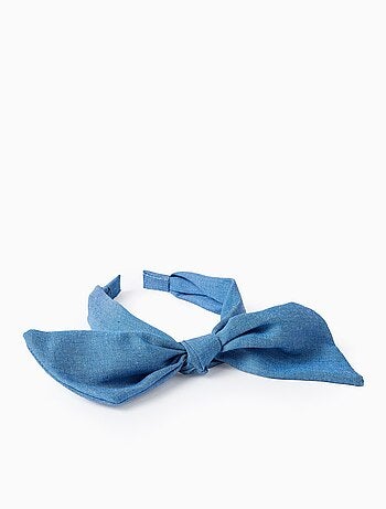 Bandeau en Denim avec Nœud