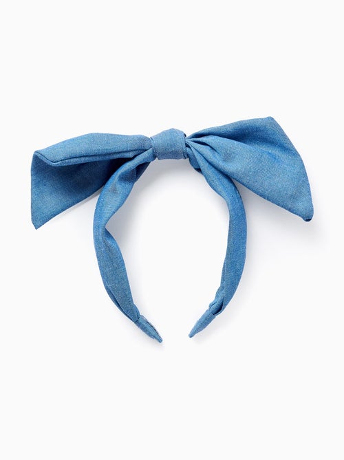 Bandeau en Denim avec Nœud - Kiabi