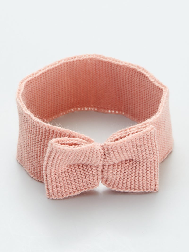 Bandeau en tricot 'La Manufacture de Layette' ROSE - Kiabi