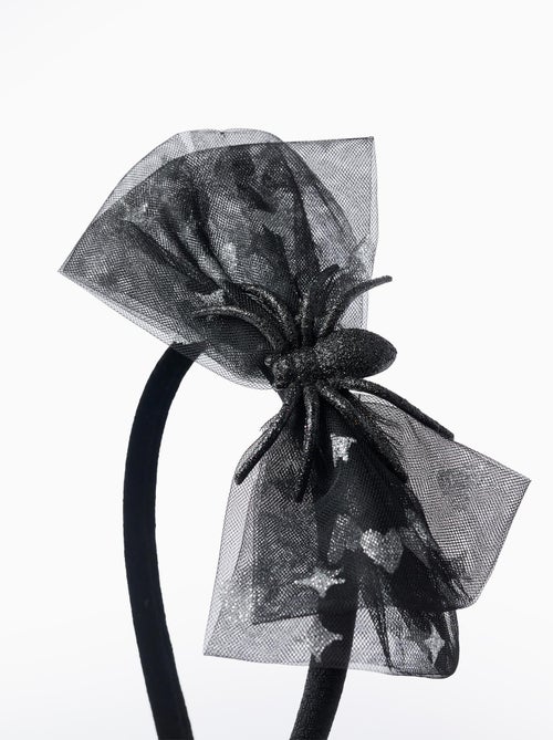 Bandeau en Velours avec Nœud en Tulle - Kiabi