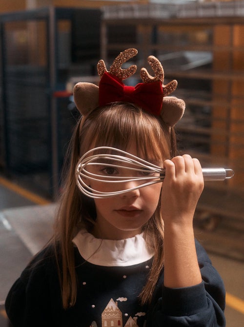 Bandeau en Velours avec Nœud et Paillettes - Kiabi