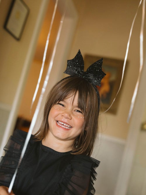 Bandeau en Velours avec Paillettes et Noeud - Kiabi