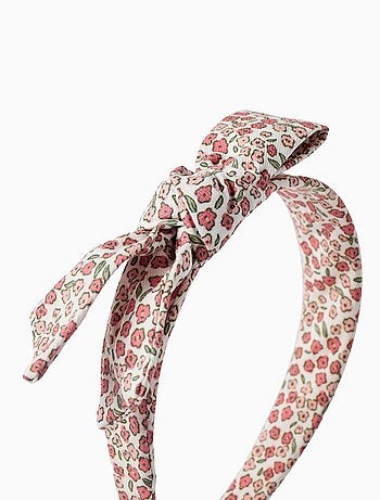 Bandeau Floral avec Nœud