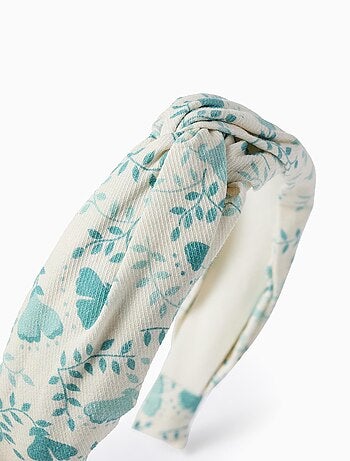Bandeau Floral avec Nœud