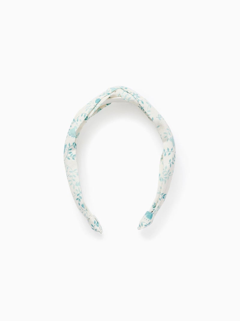 Bandeau Floral avec Nœud Beige clair - Kiabi