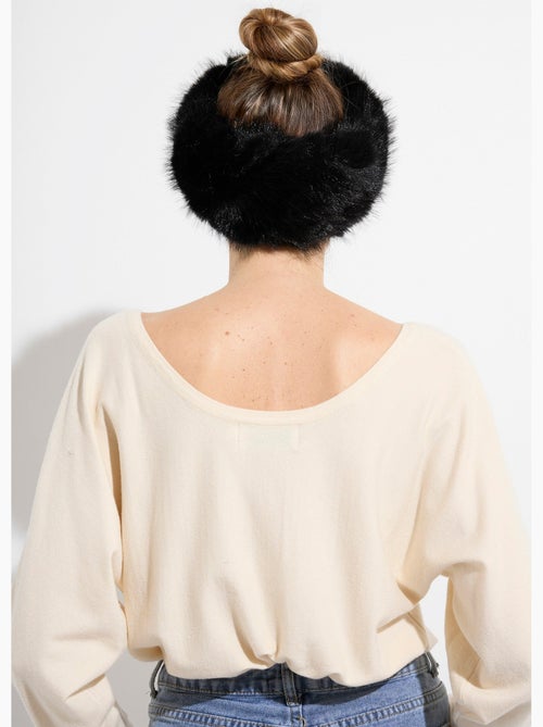 Bandeau headband chic en fourrure - AFIBEL - Kiabi
