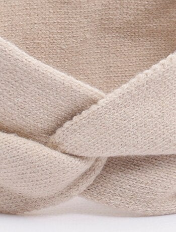 Bandeau headband torsade en maille douce - AFIBEL