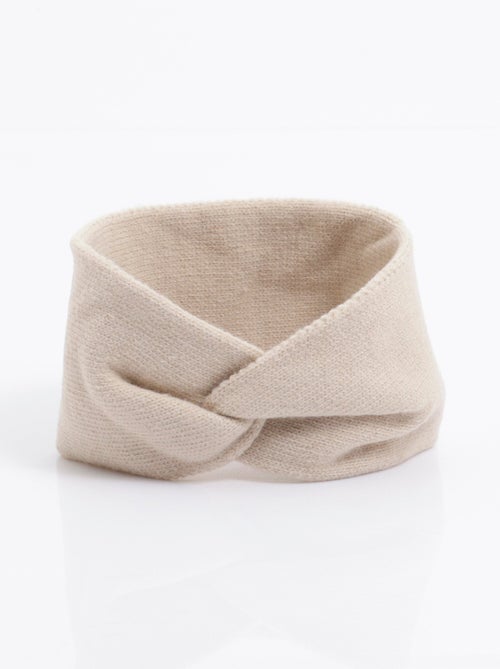 Bandeau headband torsade en maille douce - AFIBEL - Kiabi