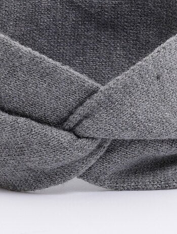 Bandeau headband torsade en maille douce - AFIBEL
