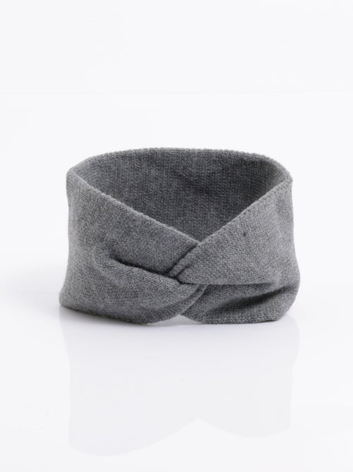 Bandeau headband torsade en maille douce - AFIBEL - Kiabi