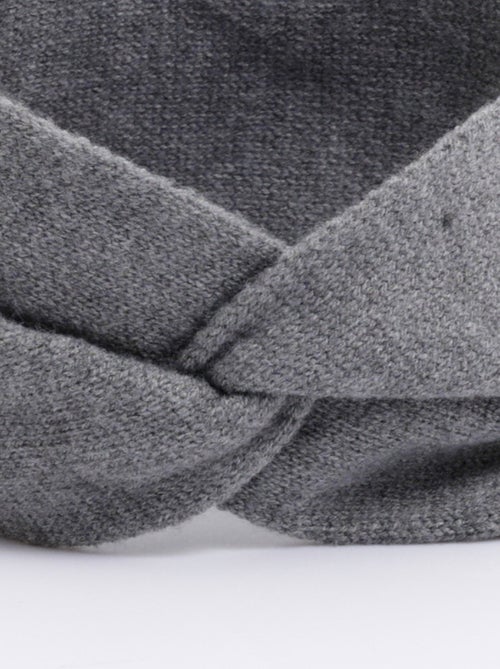 Bandeau headband torsade en maille douce - AFIBEL - Kiabi