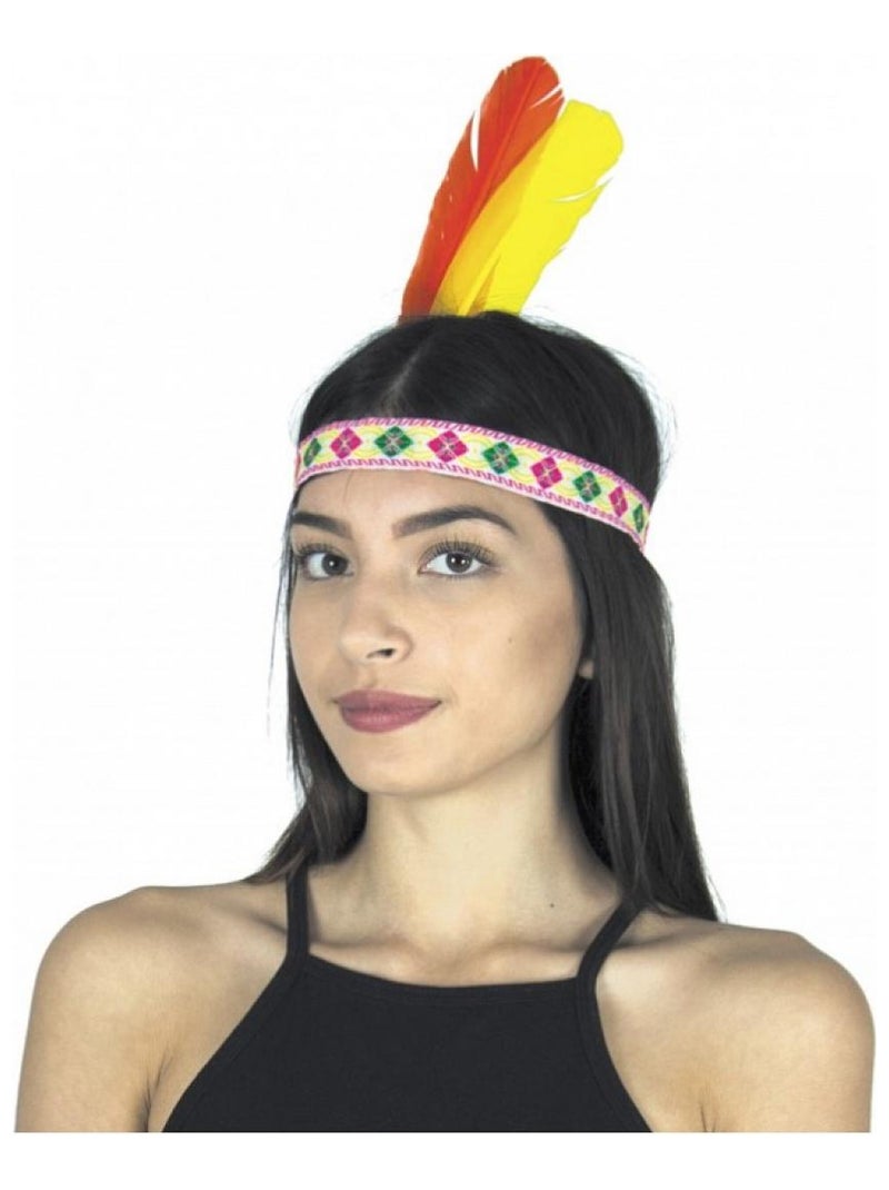 Bandeau Indien 2 plumes - Accessoire Multicolore - Kiabi