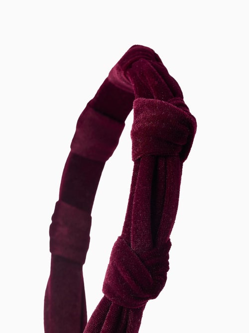 Bandeau Noué en Velours - Kiabi