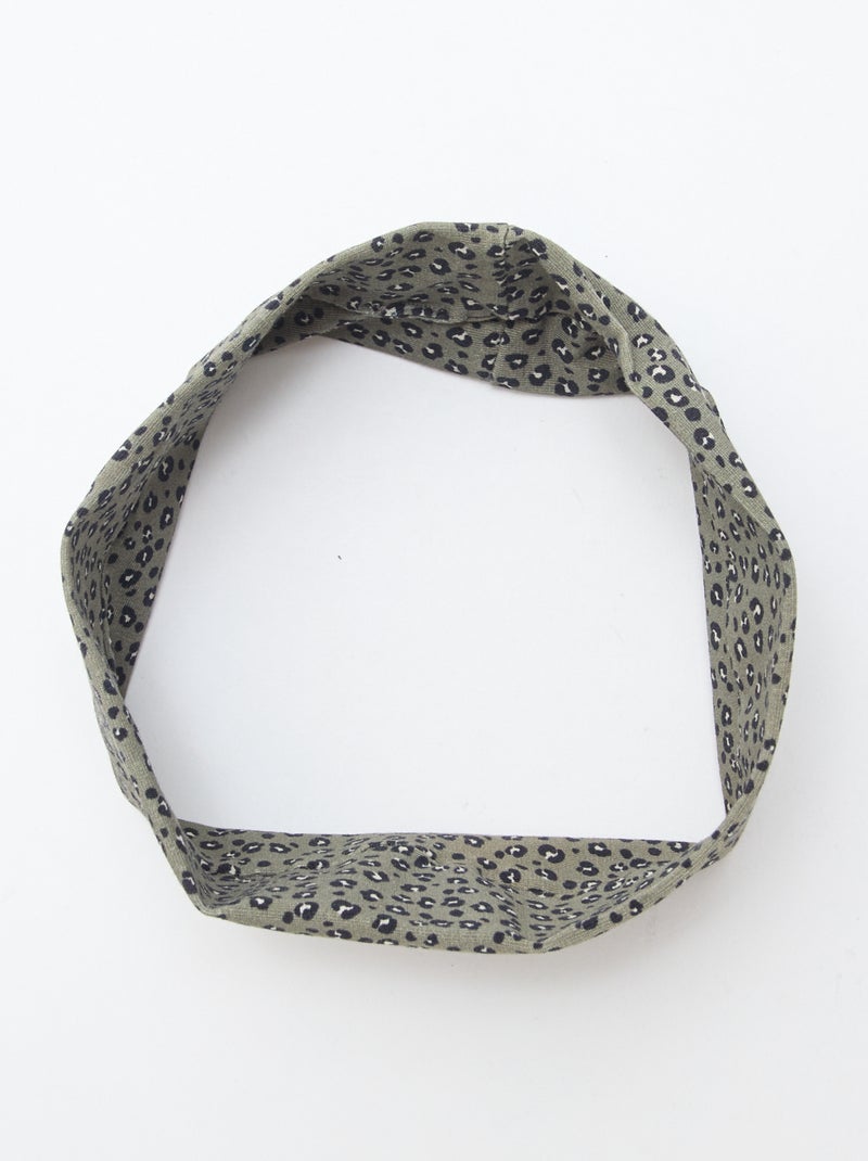 Bandeau pour cheveux à motif Kaki - Kiabi