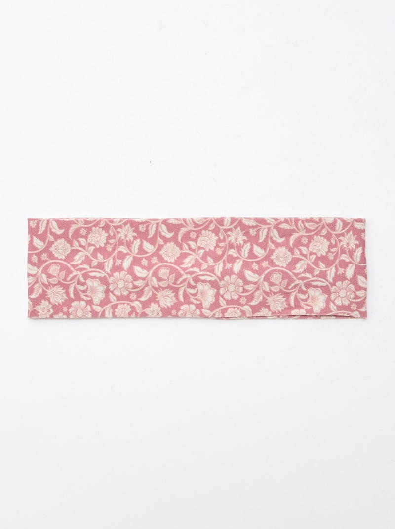 Bandeau pour cheveux à motif Rose - Kiabi