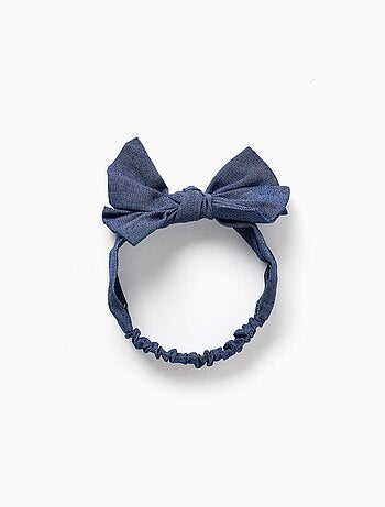 Bandeau pour cheveux avec nœud et élastique