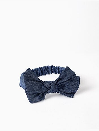 Bandeau pour cheveux avec nœud et élastique