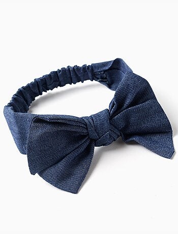 Bandeau pour cheveux avec nœud et élastique