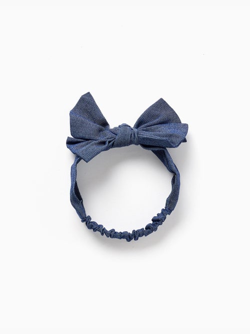 Bandeau pour cheveux avec nœud et élastique - Kiabi