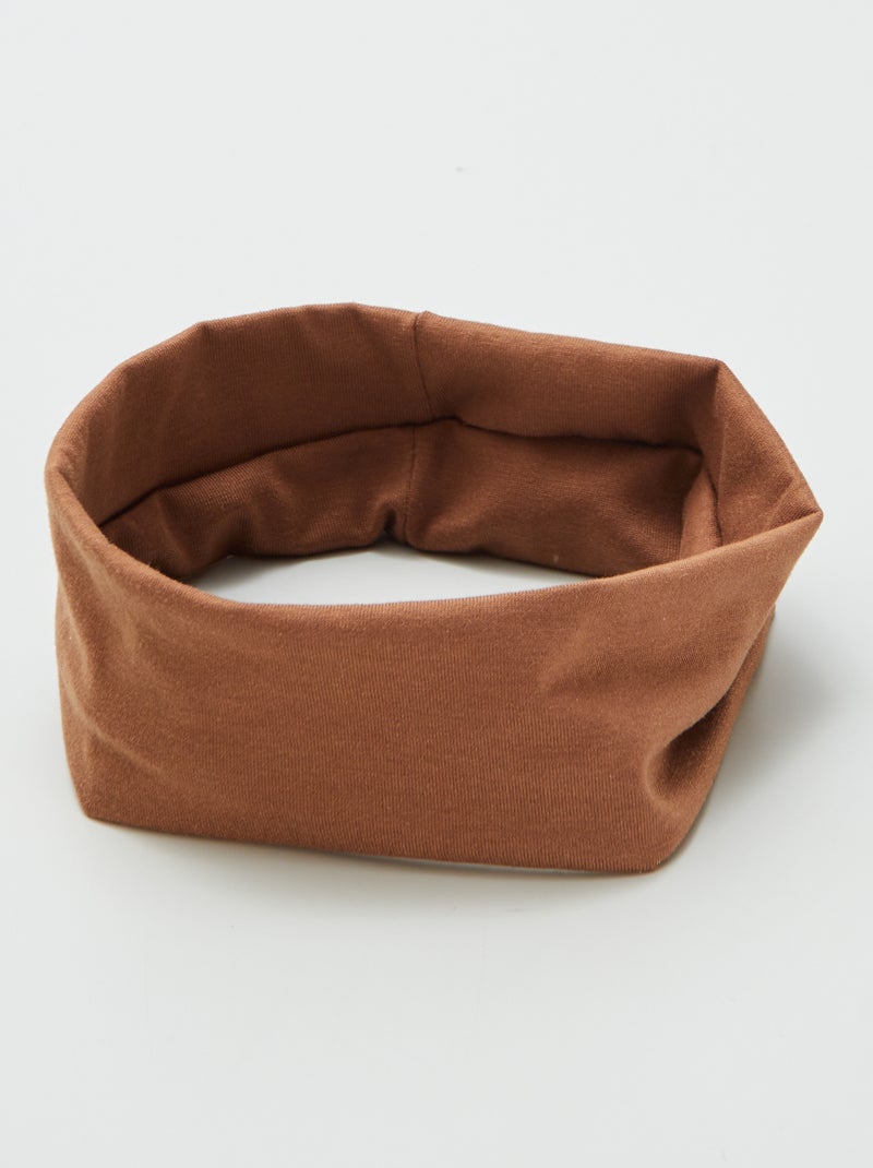 Bandeau pour cheveux uni MARRON - Kiabi