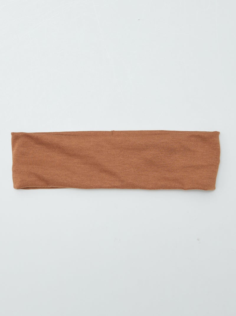 Bandeau pour cheveux uni MARRON - Kiabi
