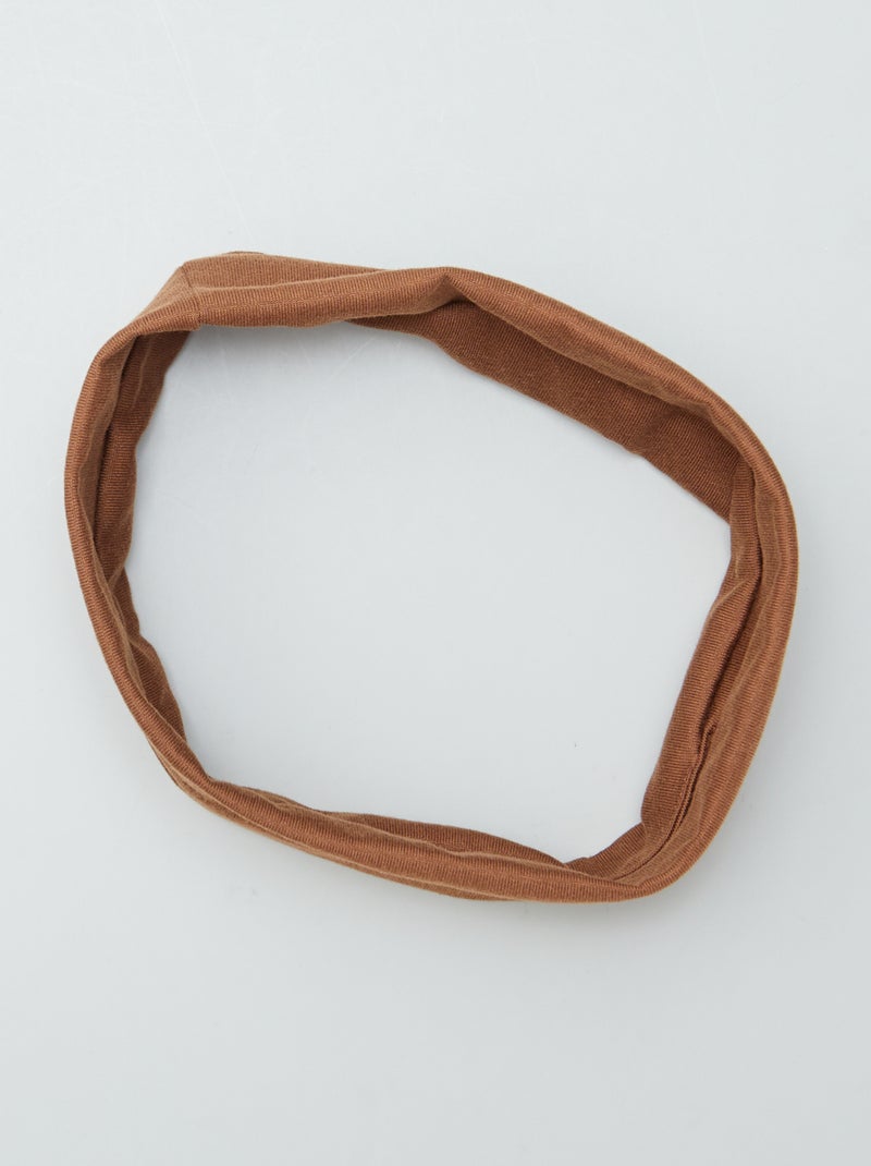 Bandeau pour cheveux uni MARRON - Kiabi