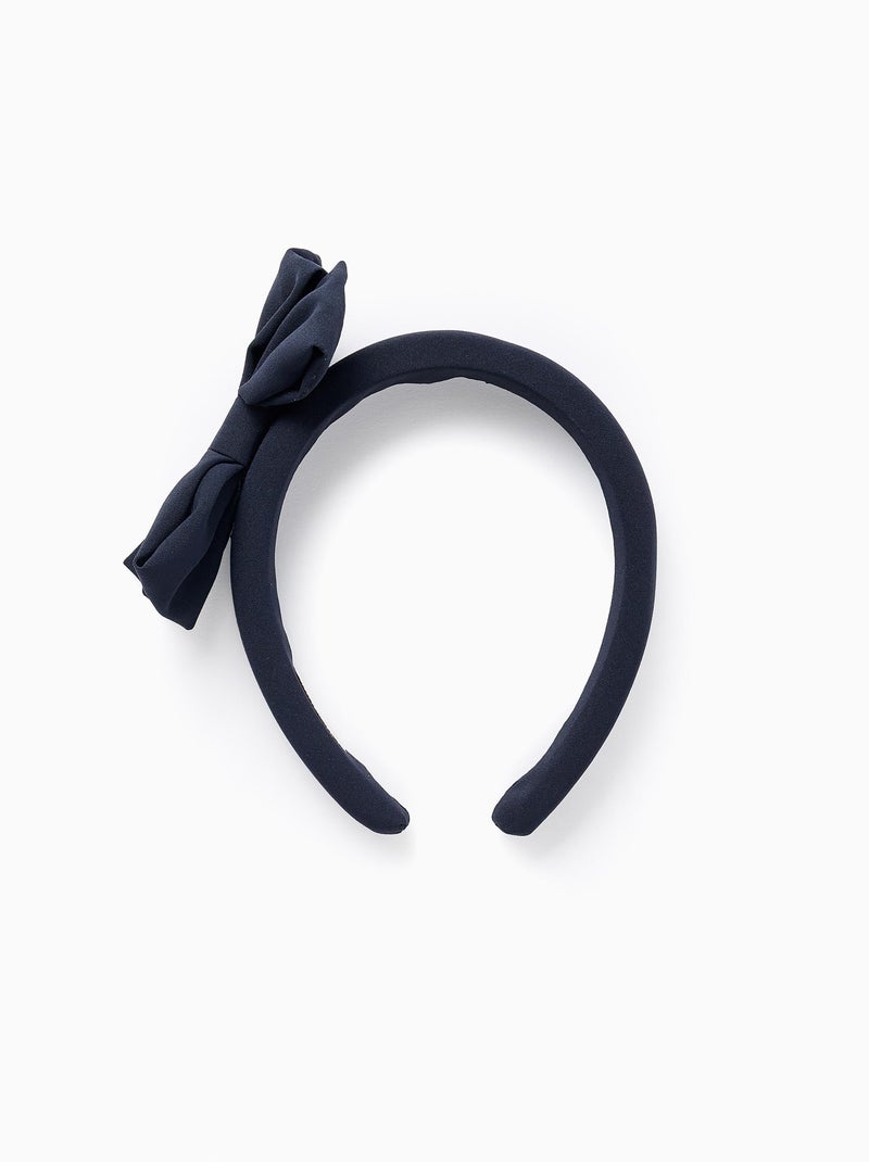 Bandeau Rembourré avec Nœud Bleu foncé - Kiabi