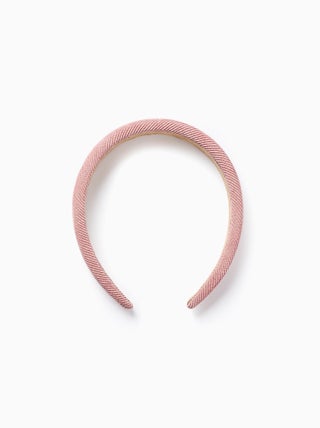 Bandeau Rembourré en Velours Côtelé avec Nœud
