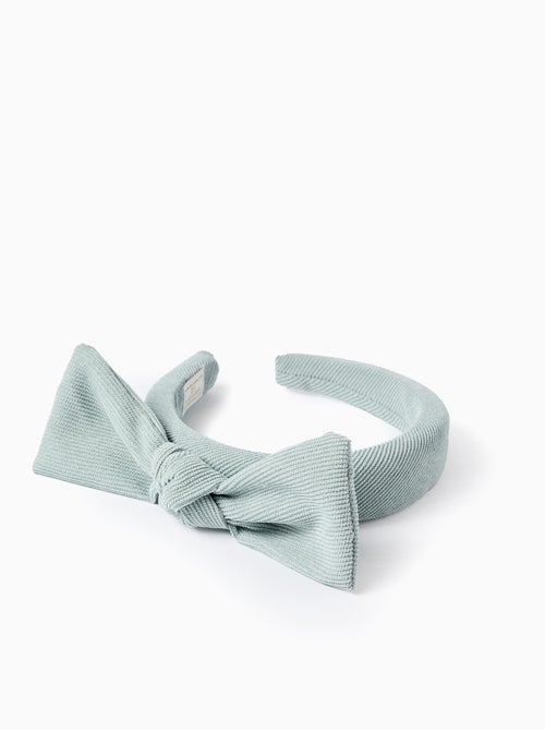 Bandeau Rembourré en Velours Côtelé avec Nœud - Kiabi