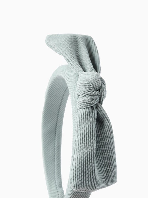 Bandeau Rembourré en Velours Côtelé avec Nœud - Kiabi