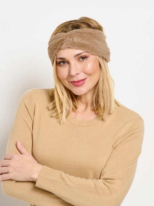 Bandeau type headband fausse fourrure - Kiabi