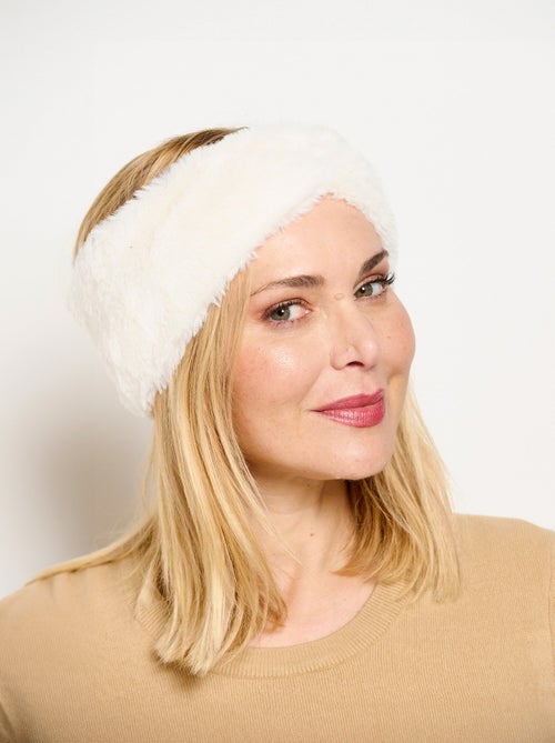 Bandeau type headband fausse fourrure - Kiabi