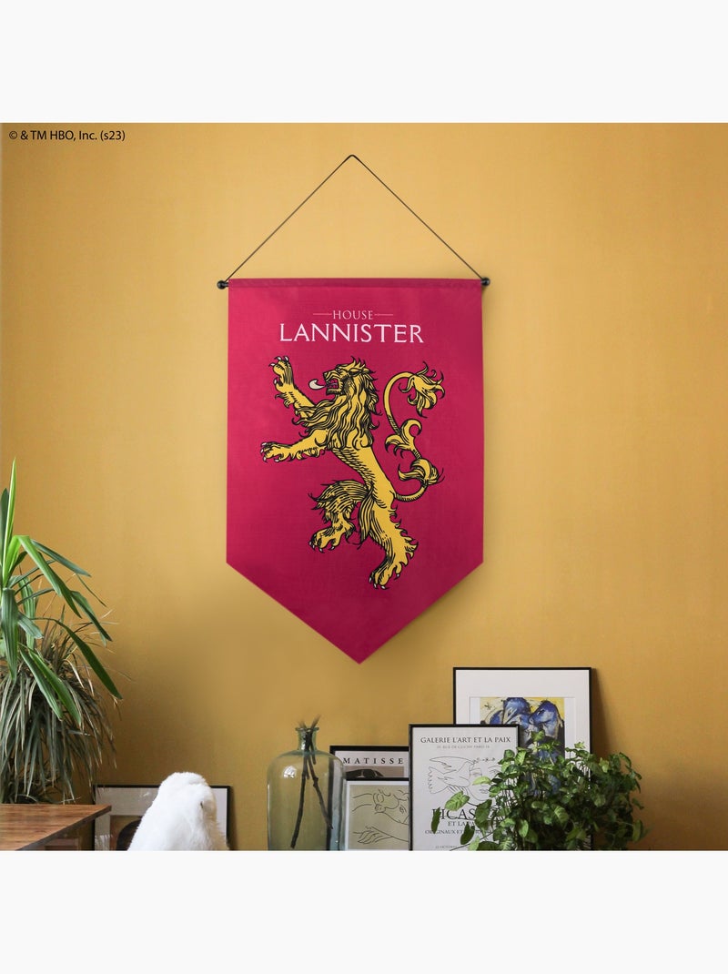 Bannière murale Lannister - Game of Thrones Rouge - Kiabi