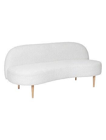 Banquette 2 places en bouclette design