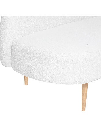 Banquette 2 places en bouclette design