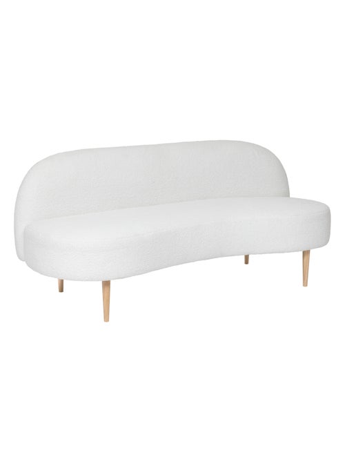 Banquette 2 places en bouclette design - Kiabi Banquette 2 places en bouclette design - Kiabi
