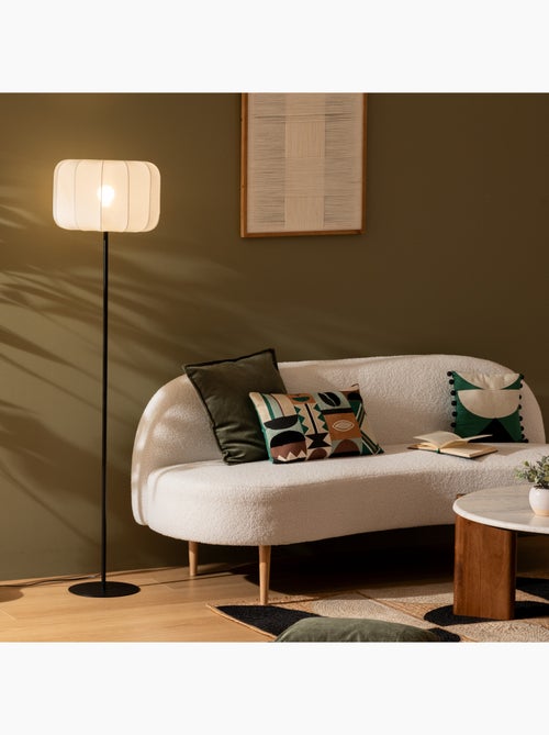 Banquette 2 places en bouclette design - Kiabi Banquette 2 places en bouclette design - Kiabi