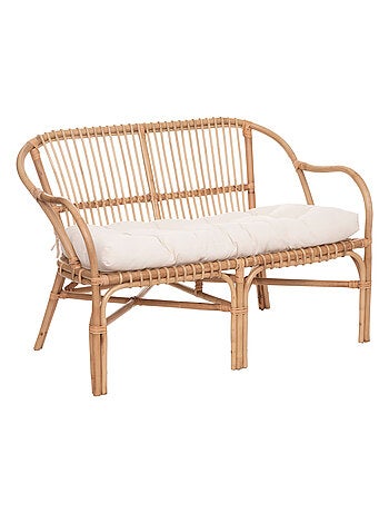 Banquette 2 places en rotin