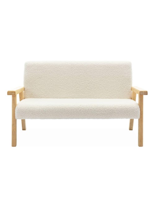 Banquette pour enfant bouclette et bois d'hévéa 2 places Isak Kid - Kiabi