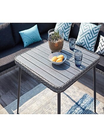 Baracoa - Salon jardin résine gris