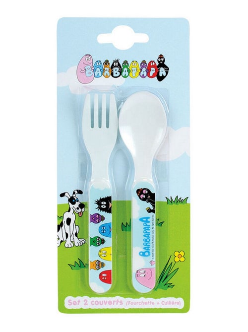Barbapapa Ensemble De Couverts En Plastique Réutilisables - Kiabi