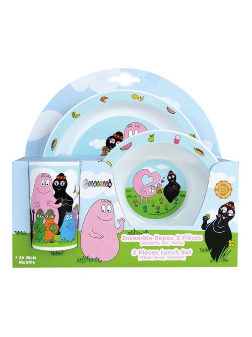 Barbapapa Ensemble Repas En Plastique Réutilisable - Kiabi