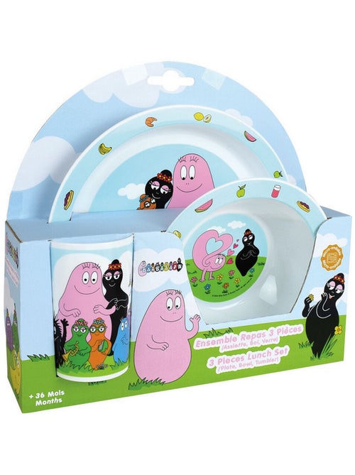 Barbapapa Ensemble Repas En Plastique Réutilisable - Kiabi