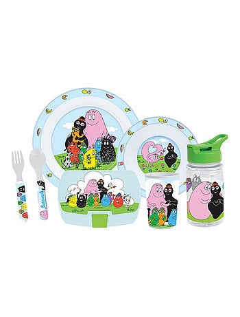 Barbapapa Lot Vaisselle En Plastique Réutilisable