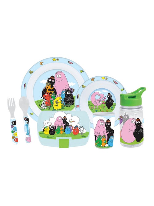Barbapapa Lot Vaisselle  En Plastique Réutilisable - Kiabi