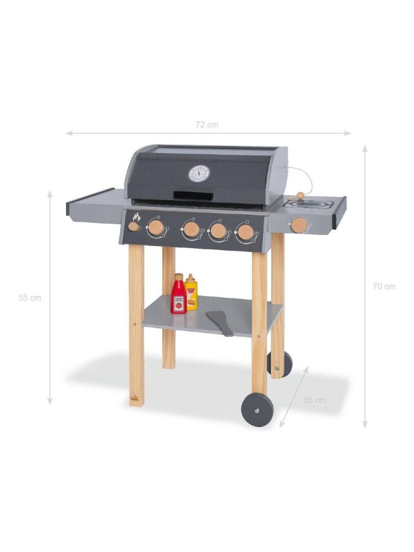 Kit de barbecue en 5 pièces avec planche en acajou, MCBOSON - Gamm vert Kit de barbecue en 5 pièces avec planche en acajou, MCBOSON - Gamm vert