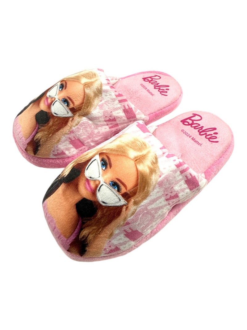 Barbie - Chaussons fille avec personnage Rose - Kiabi
