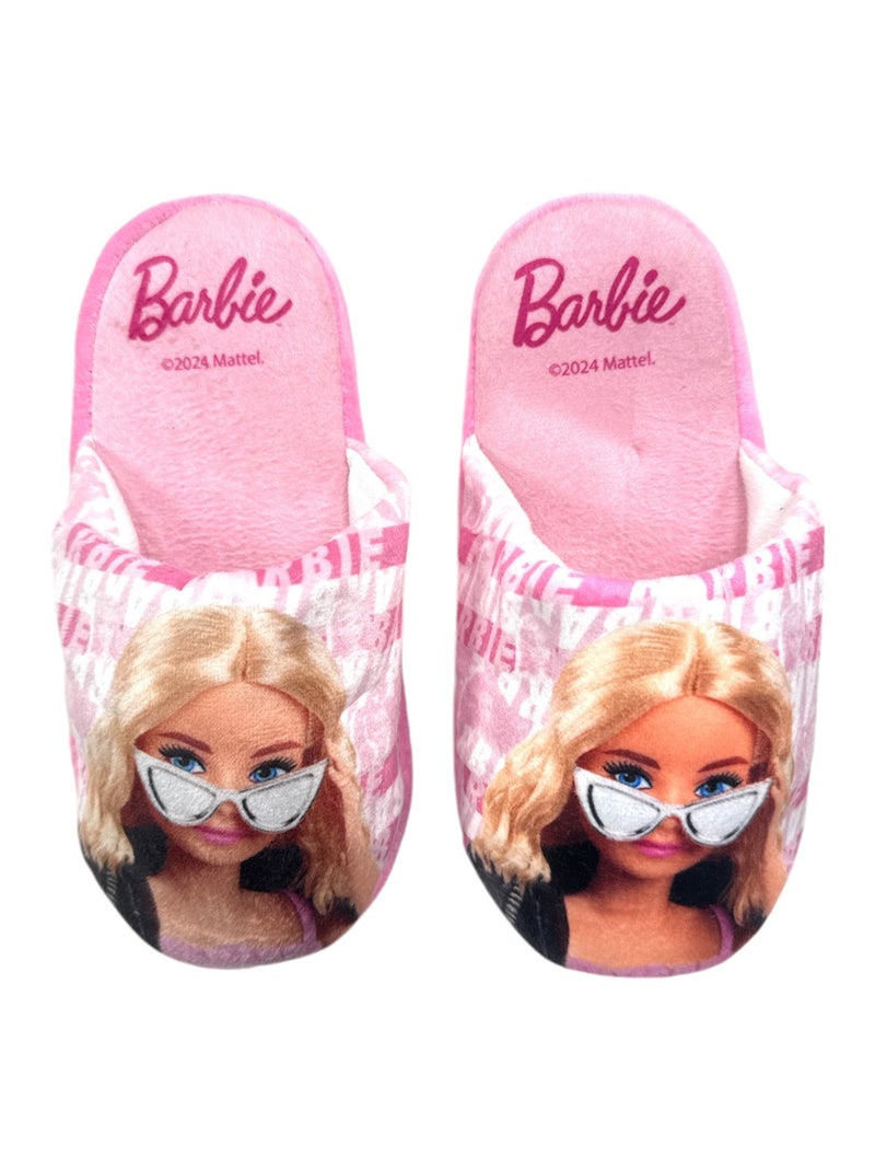 Barbie - Chaussons fille avec personnage Rose - Kiabi