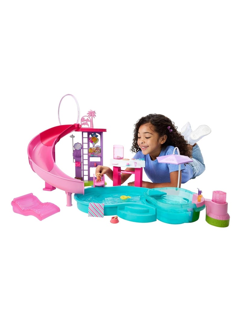 Barbie - Coffret piscine de rêve avec 6 espaces de jeu Rose - Kiabi